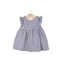 Vestido de Rayas Azul Marino C/ Blanco 3m (629158)