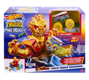 Hot Wheels Monster Trucks Arena Energía Lanza Golpea y Derriba 4a+