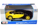 Carro Bugatti Chiron Amarillo/Negro Esc:1:24 3a+ (072546)