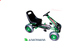 Go-Kart Verde Llanta de Plástico 3a+ 30kg Max