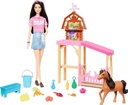 Muñeca Barbie Renee Set de Cuidado de Caballito 3a+