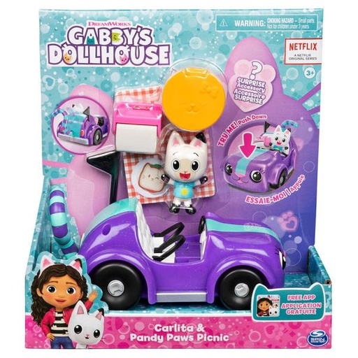 [BT6062145] Figuras de La Casa de Muñecas de Gaby Picni Carlita y Pandy Paws 3a+