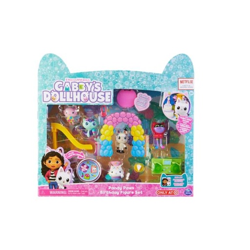 [BT6069141] Figuras de la Casa de Muñecas de Gabby´s Set Cumpleaños de Pandy Paws 3a+
