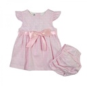 Vestido Rosa con Lazo 2 Piezas 12m