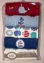 Mameluco Sin Mangas Set de 5 Azul 03m