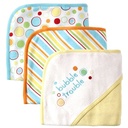 Toallas con Capucha Set de 3 Amarillo 76x76cm