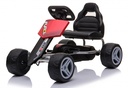 GoKart Rojo Llanta de Plástico 3a+ 30Kg Max