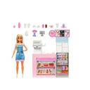 Muñeca Barbie con Cafeteria 10Pzs 3a+