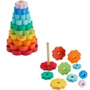 Fisher Price / Piramide de Madera para Apilar 18m+