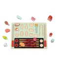 Juego de la Parrilla de Madera 18Pzs 3a+