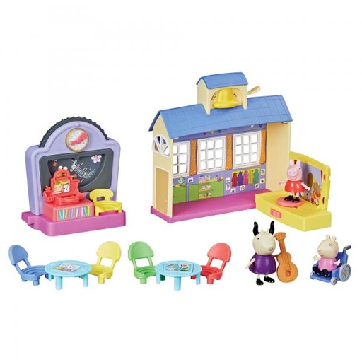 [HBF2166] Escuela Peppa Pig con Sonidos 15pzs 3a+