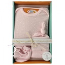 Baby Basics Conjunto de Ropa para Bebé Rosada Caja de Regalo 0m+