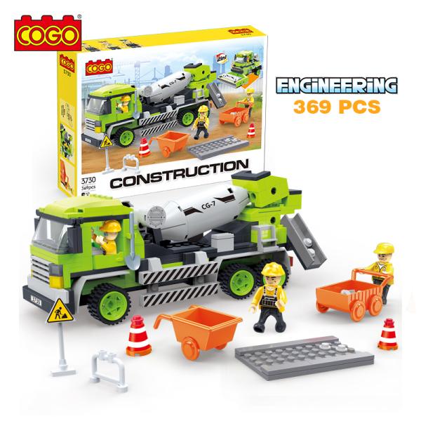 Juego de bloques de construcción - Vehiculo de Construccion - 369 piezas