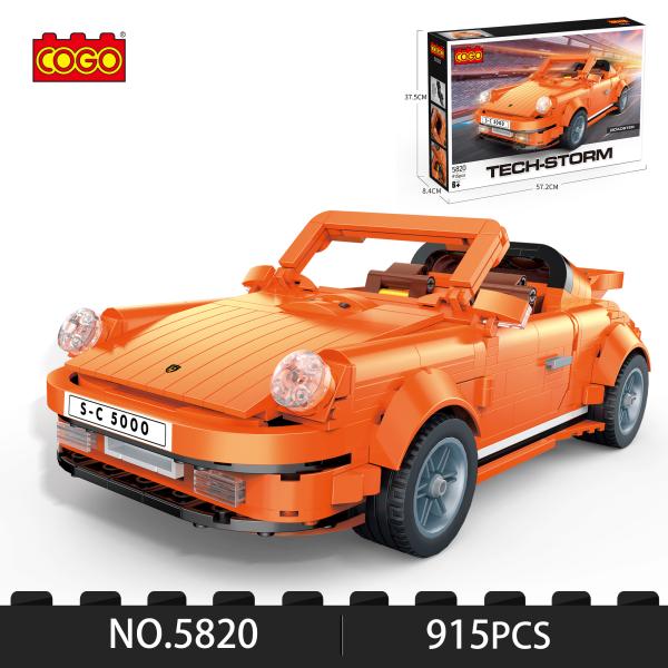 Carro Anaranjado Armable TechStorm 915pzs 6a+