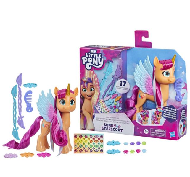 My Little Pony Sunny Starscout Peinado Mágicos 17 accesorios 5a+