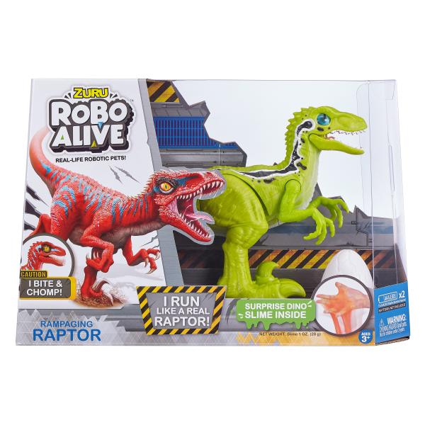 RoboAlive Dinosaurio Raptor con Sorpresa Slime
