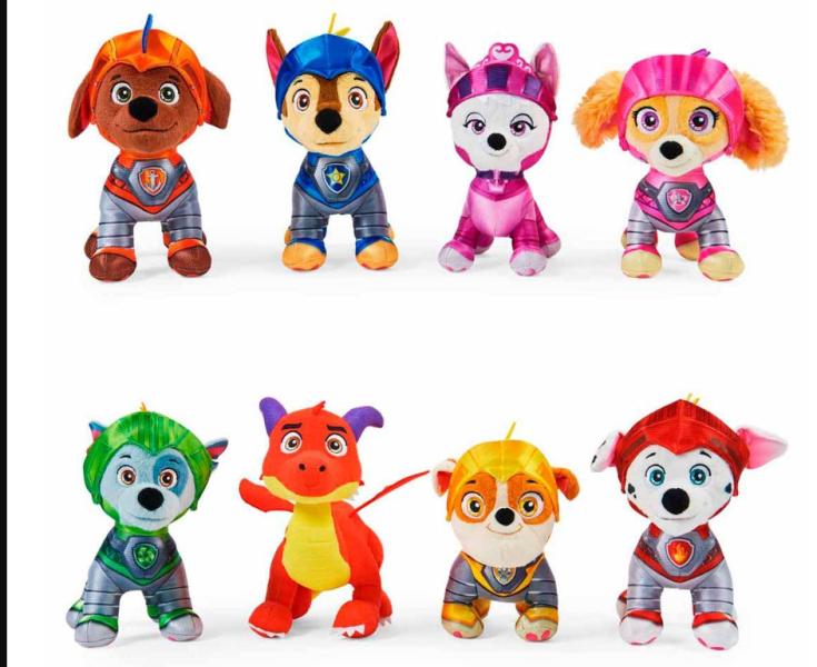 Peluche Paw Patrol Rescue Knights 3a+ / Surtido de 8 / Se venden por separado
