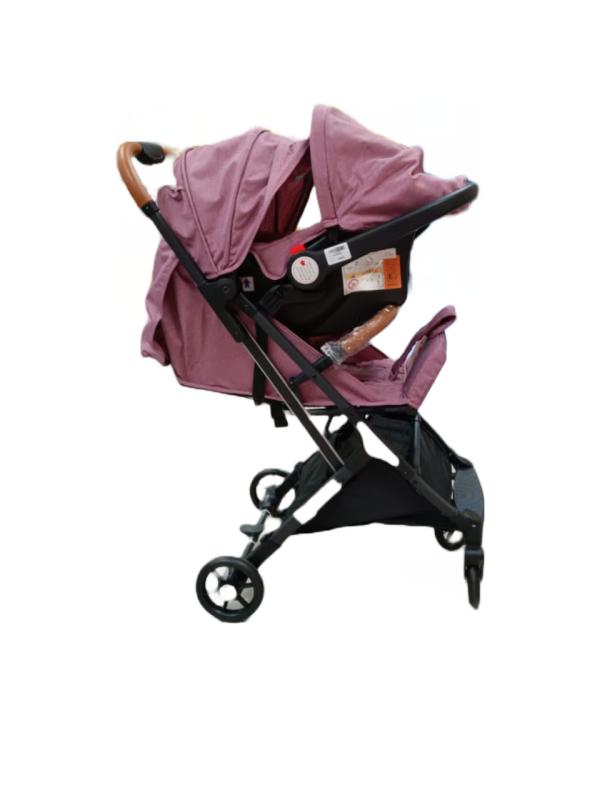 Coche 4 Ruedas C/Portabebe 15Kg M?x Rosado (439640)