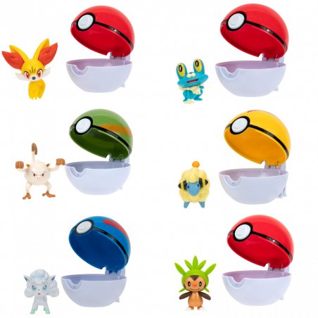 Figura Pokémon con Pokébola Clip´N´Go Blister 4a+ ( Se venden por separado )