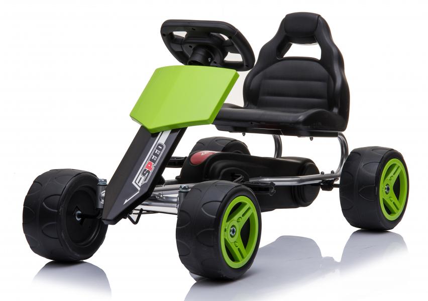 GoKart Verde Llanta de Plástico 3a+ 30Kg Max