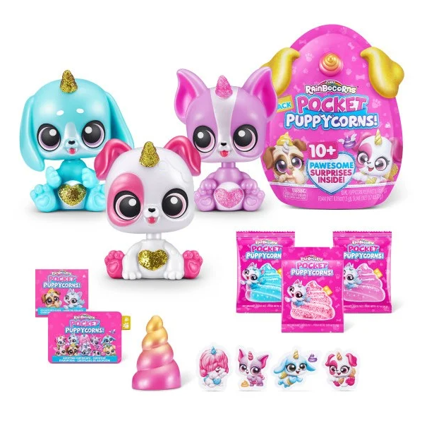 Rainbocorns Pocket Puppy Corns Sorpresa Set de 3 3a+ ( Surtido 4 Se venden por Separado )