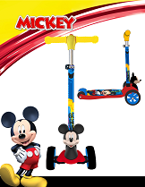 Scooter 3 Ruedas Disney 3D con  Luz Mickey Mouse 3a+
