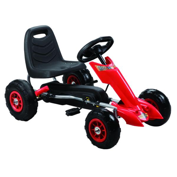GoKart Rojo Llanta de Plástico 3a+ 30Kg Max