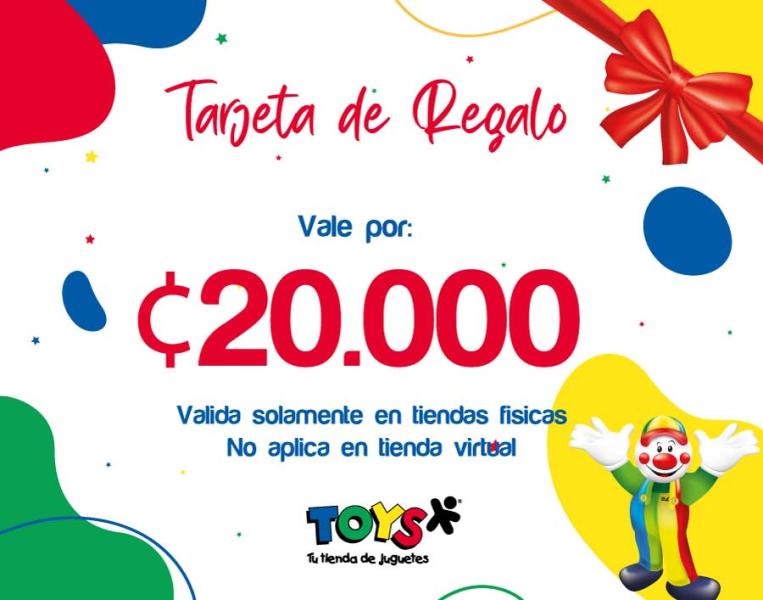 Tarjeta de Regalo ¢20000