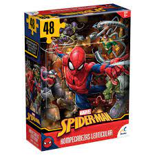 Rompecabezas Lenticular SpiderMan Imagen de 3D 48 Pzs 3a+