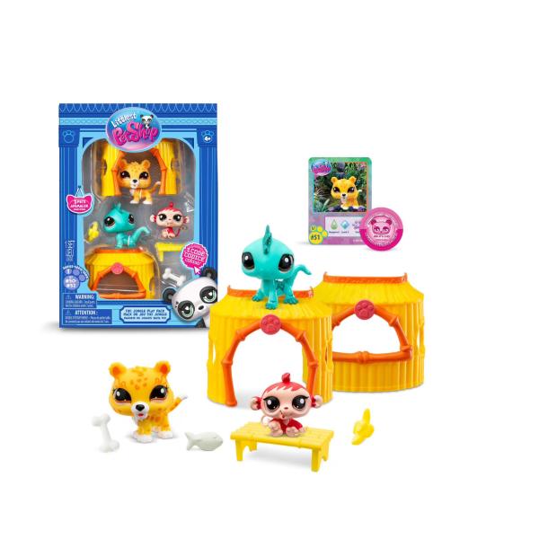 Mascotas Littlest PetShop Juego Selva de Tiki Set/3 4a+ ( Surtido - Se venden por Separado )
