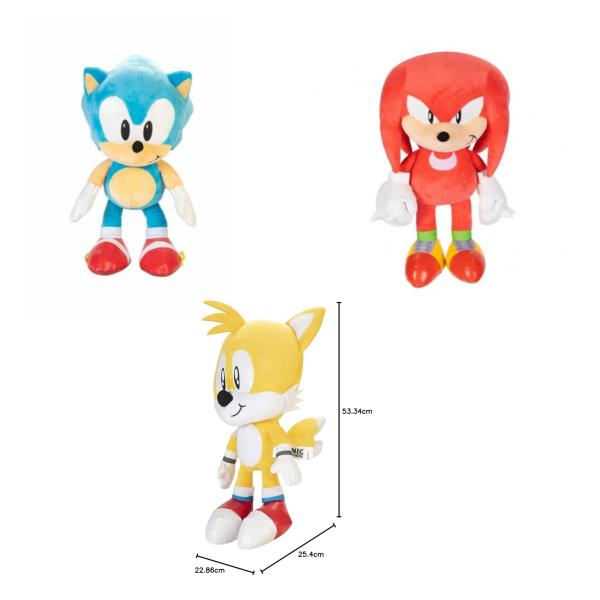 Peluches Grandes de Sonic the Hedgehog  3a+  / Surtido 3 -  Se venden por separado
