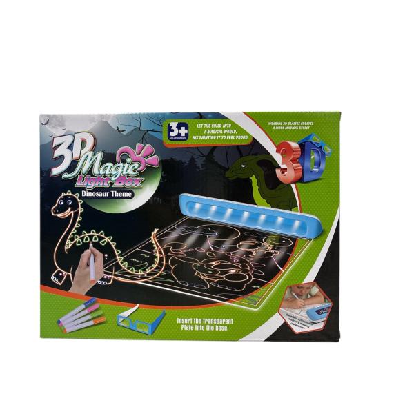 Pizarra Para Dibujar Con Luz De Dinosaurios 6A+ (457125)