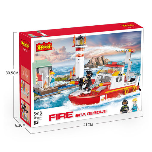 Bloques de Armar Salvamento Marino Armable 411pzs 6a+