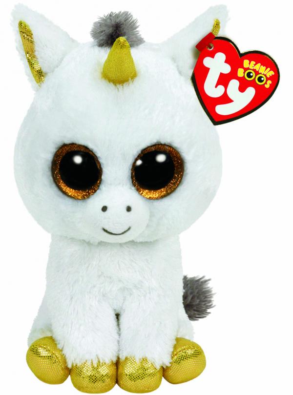 Peluche Beannie Boss Pegasus Unicornio Blanco