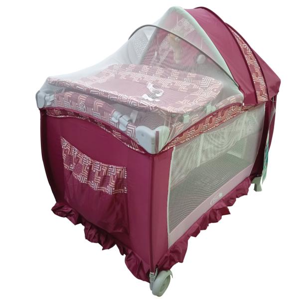Baby Basics Encierro Space Cambiadorcon Toldo Rojo 0m+