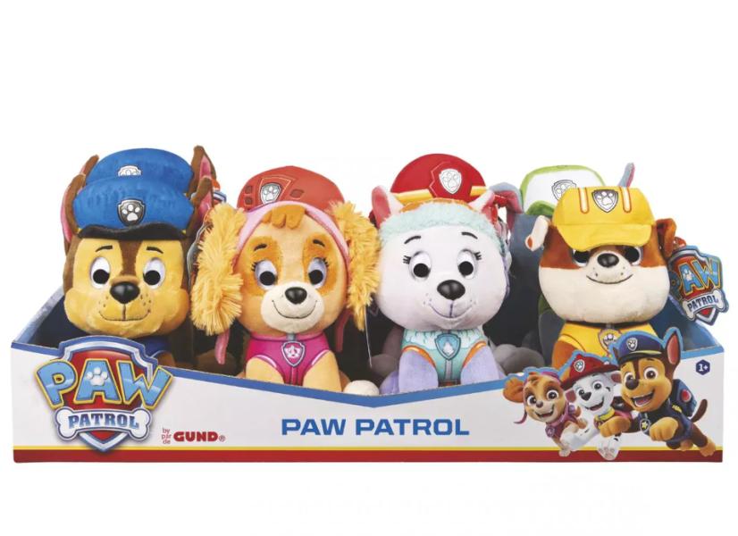 Peluches de Paw Patrol Surtido de 7 / 1a+ (venta individual) ( Se venden por separado)