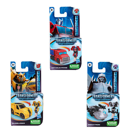 Figuras Mini Transformers EarthSpark 6a+ / Surtido de 3 / Se Venden por Separado