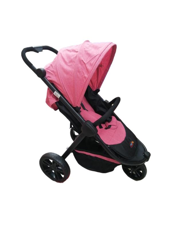 Baby Basics Coche de Tres Ruedas para Bebé Rosado con Negro 15KG Max
