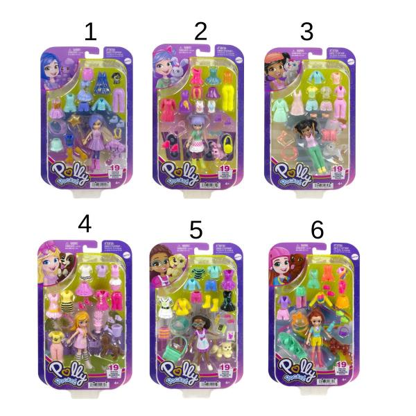 Polly Pocket con Mascotas 4a+ ( Surtido de 6 Se venden por Separado )