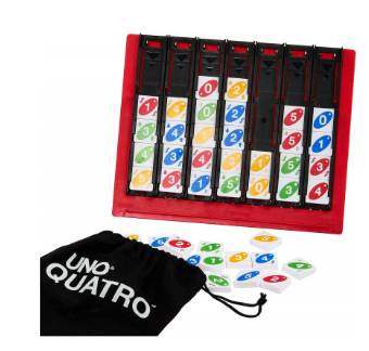 Mattel Games - Juego de Mesa Uno Quatro 7a+