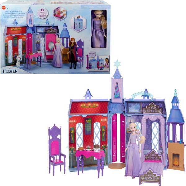 Figuras Diney Princesas El Castillo de Elsa en Arendelle 3a+