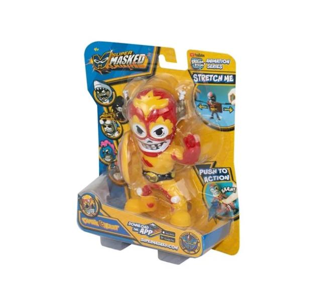 Muñeco Super Enmascarado Captain Nuget Tecnología Elástica 4a+