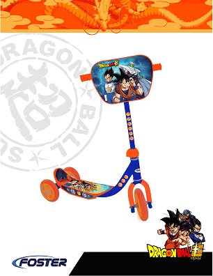 Scooter 3 Ruedas Dragon Ball Super 3a+