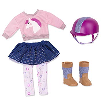 Ropa de Equitación Deluxe para Muñeca 36cm Glitter Girls 3a+