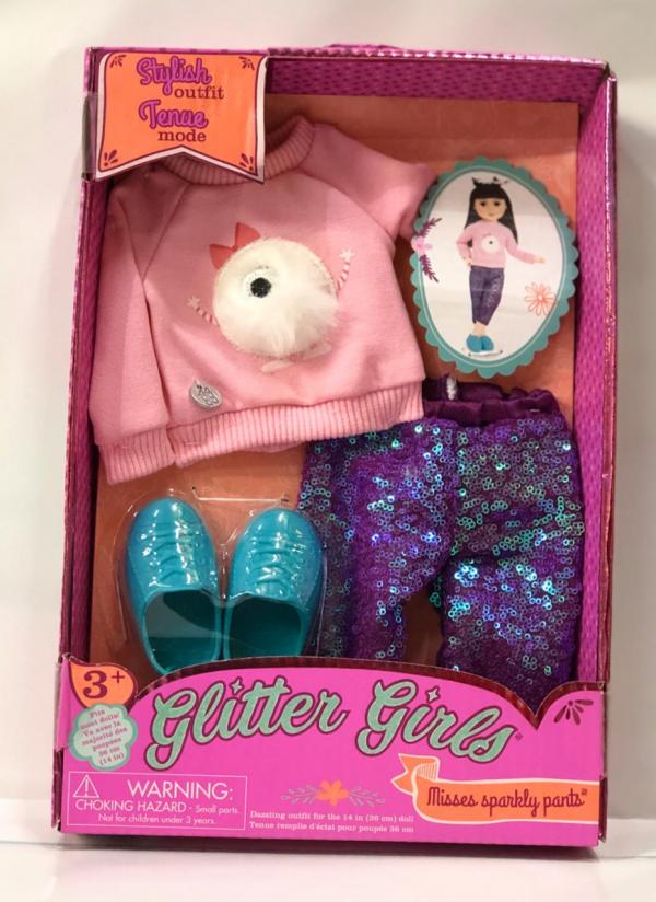 Ropa Misses Sparkly Pants para Muñeca 36cm Glitter GIrls 3a+