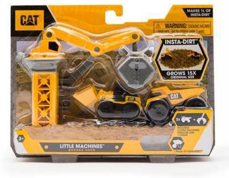 Pequeñas Maquinas Cat Equipo de Suelo InstaDirt Blister Set/2 3a+