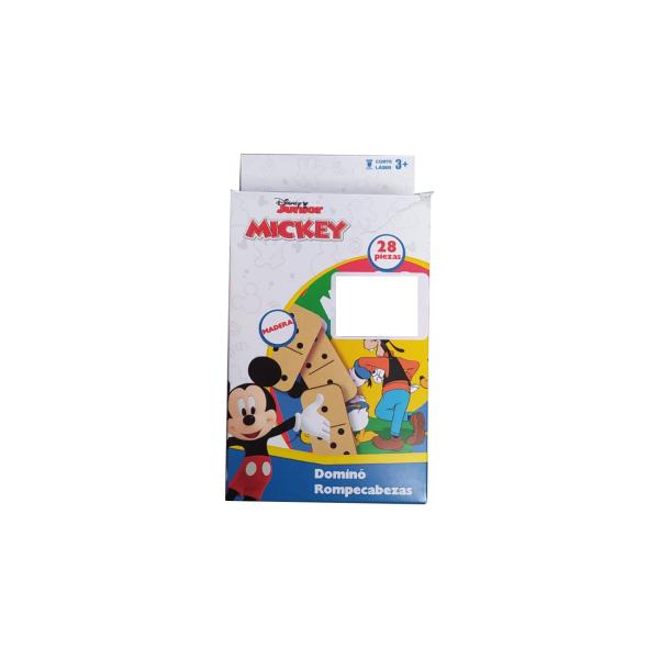 Rompecabezas Dominó de Madera Mickey Mouse 28pzs en Caja 3a+ (COD000889)