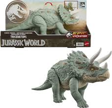 Figura Jurassic World Rastreadores Gigantes Triceratops 4a+