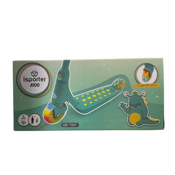 Scooter Ajustable con Luz Verde 3a+ 50Kg Max