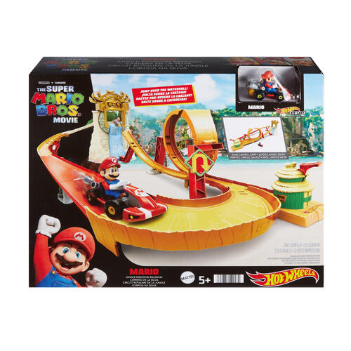 Hot Wheels Pista  Super Mario Bros Movie Salta Sobre la Cascada  5a+